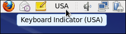 The Keyboard Indicator applet